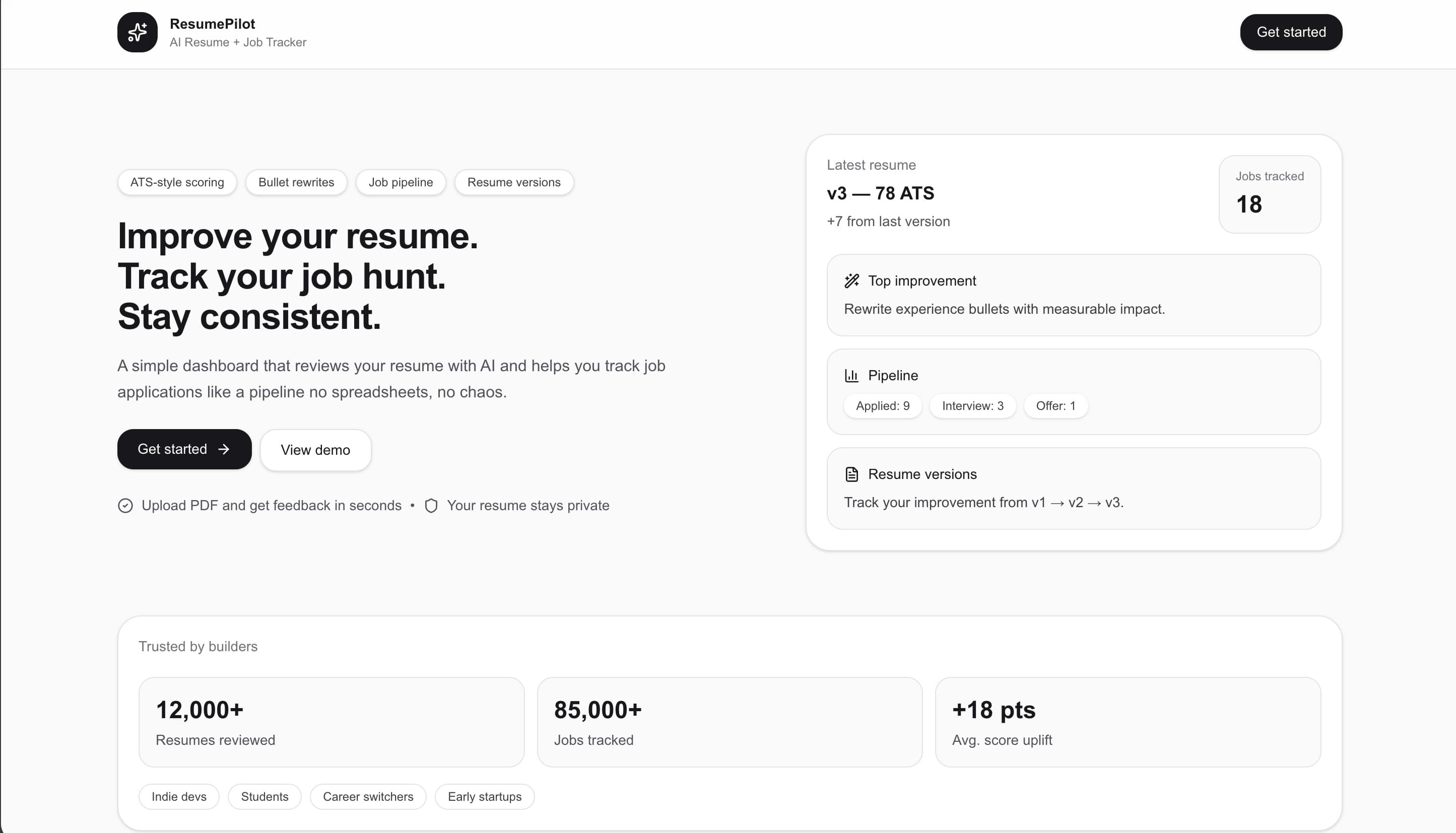 ResumePilot - AI Resume Reviewer preview