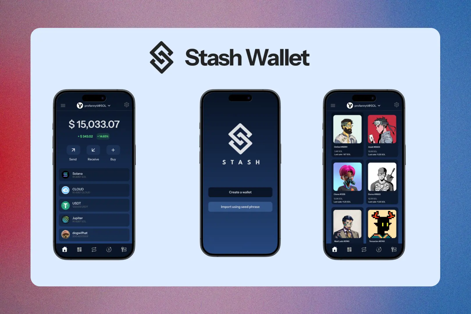 Stash - Self-Custody Solana Wallet preview